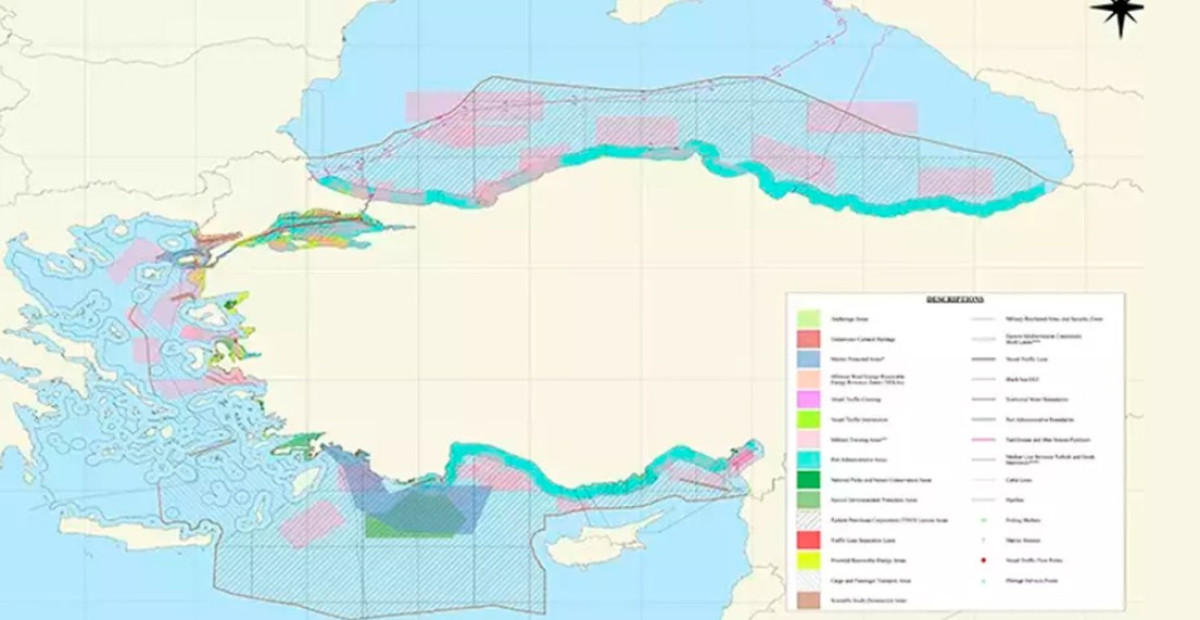 Κλιμακώνει η Άγκυρα: Ανακοίνωσε θαλάσσια πάρκα σε Αιγαίο και Ανατολική Μεσόγειο, αποκλείοντας το Καστελόριζο