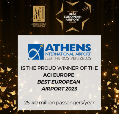 ACI EUROPE Best Airport Award για το «Ελευθέριος Βενιζέλος»