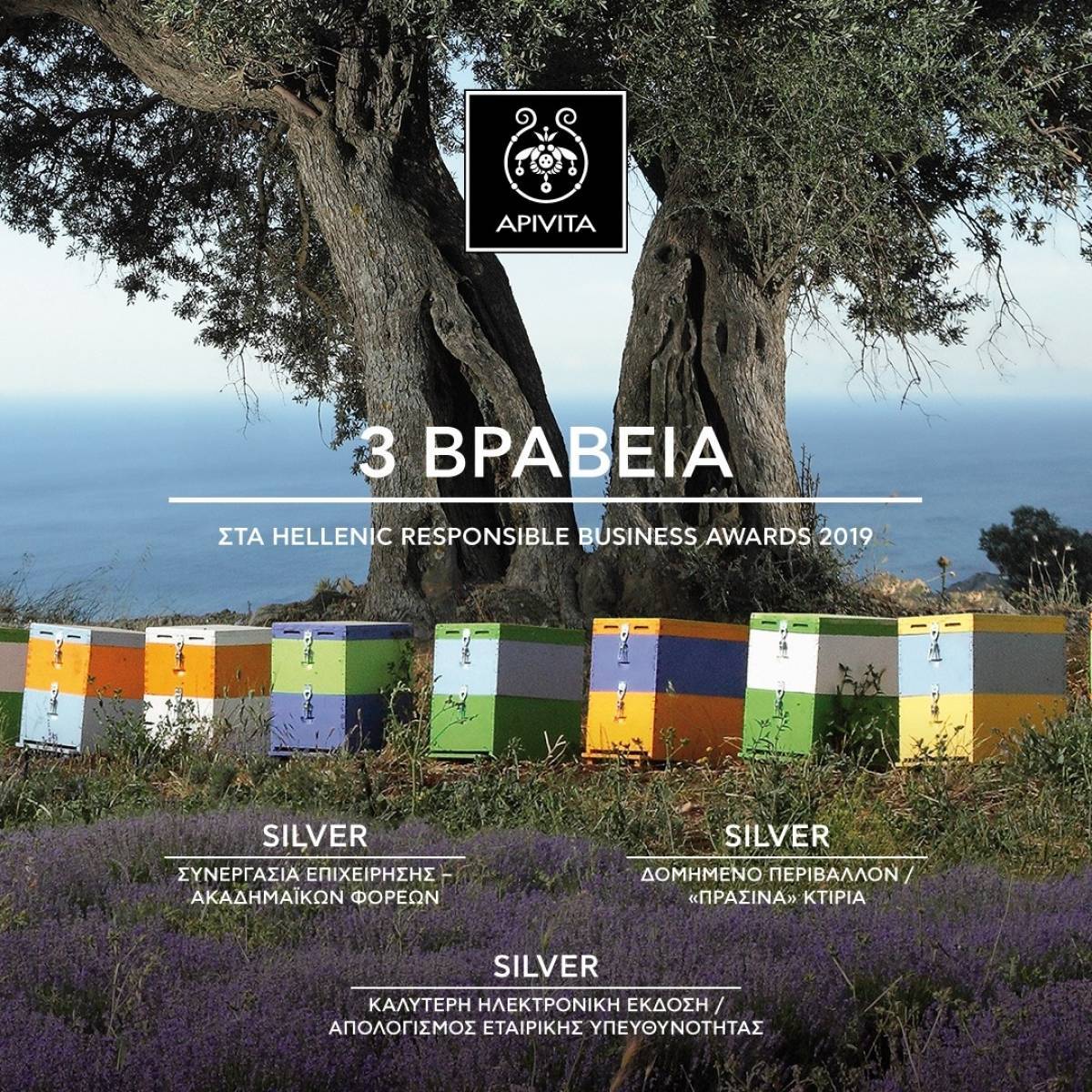 Hellenic Responsible Business Awards 2019: Τριπλή διάκριση για την Apivita