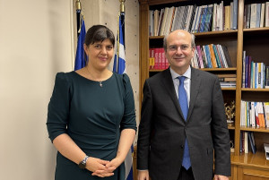 Επαφές Χατζηδάκη με την Ευρωπαία Γενική Εισαγγελέα