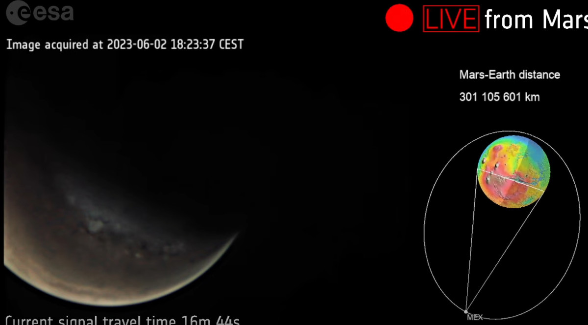 Ιστορική live μετάδοση εικόνων από τον πλανήτη Άρη