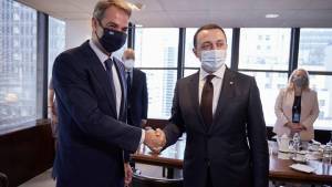 Με τον πρωθυπουργό της Γεωργίας συναντήθηκε ο Μητσοτάκης-Τι συζήτησαν