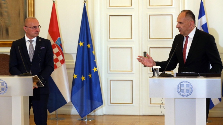 Γεραπετρίτης με Κροάτη ΥΠΕΞ: Η Μεσόγειος δεν θα γίνει θέατρο πολεμικών επιχειρήσεων