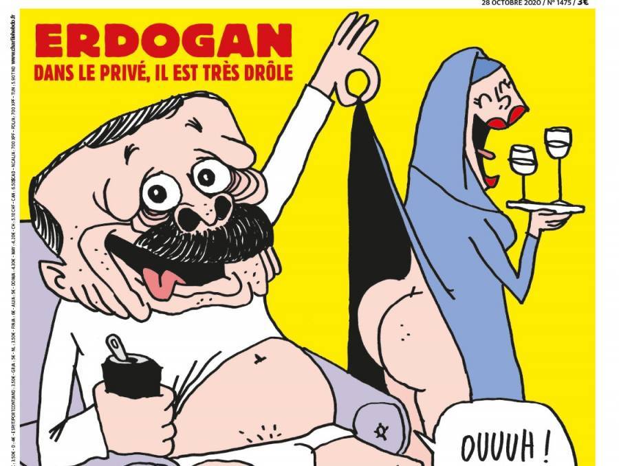 Σκίτσο του Charlie Hebdo με πρωταγωνιστή τον Ερντογάν-Έντονες τουρκικές αντιδράσεις