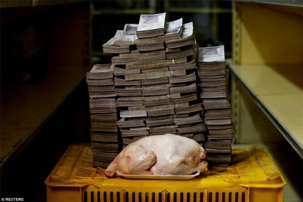 Πόσα... κιλά χαρτονομίσματα χρειάζονται για ένα κοτόπουλο; (photos)