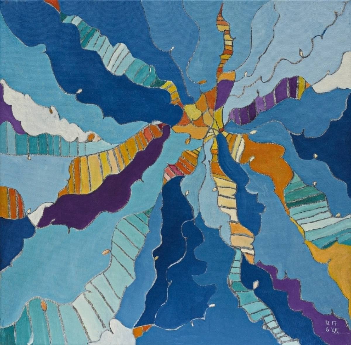 «Cobalt Waves» Εικαστική Έκθεση της Λίζας Γεωμπρέ