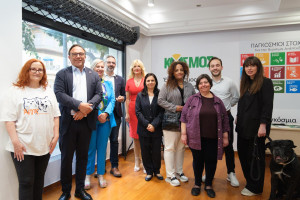 Κόκκαλης: Εγκαινίασε το εκλογικό κέντρο του ΚΟΣΜΟΥ στη Θεσσαλονίκη