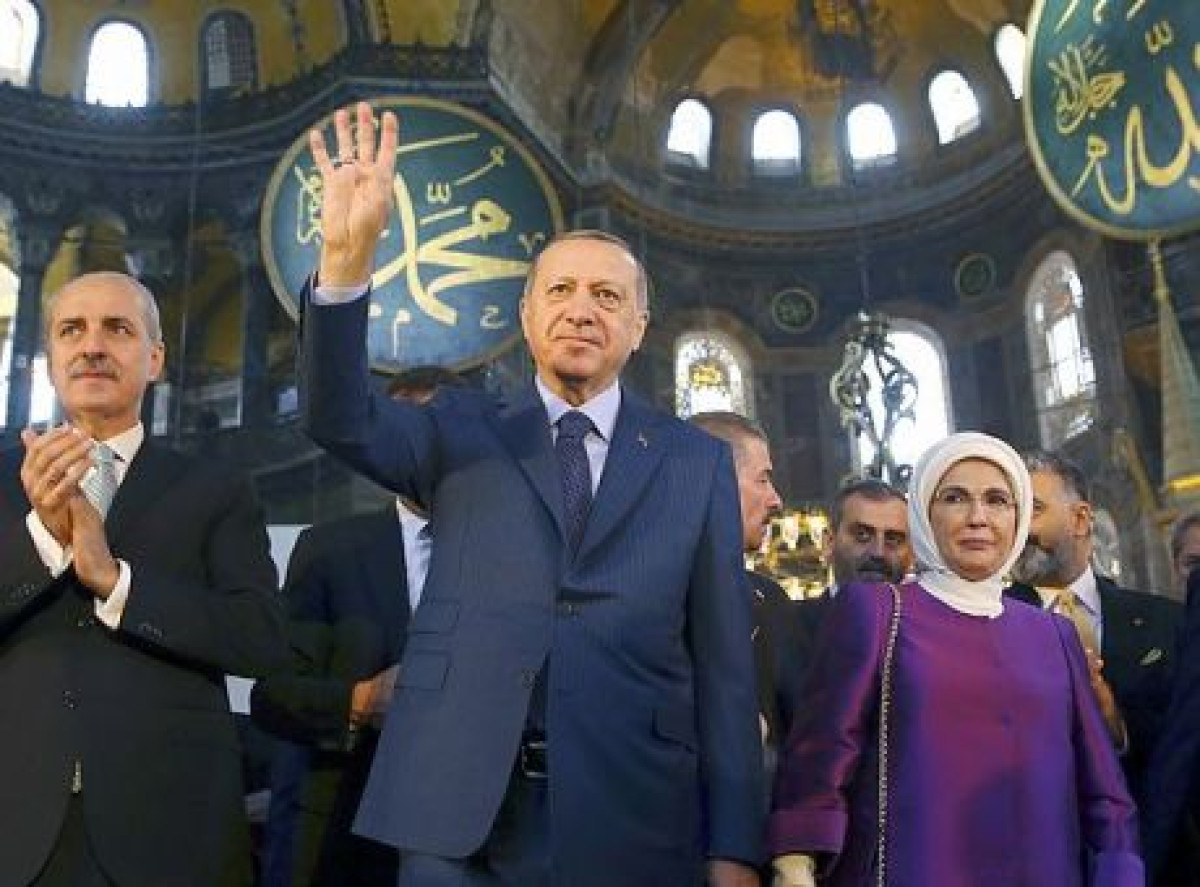 Ερντογάν: Τιμή μου που τερμάτισα την σκλαβιά της Αγιάς Σοφιάς