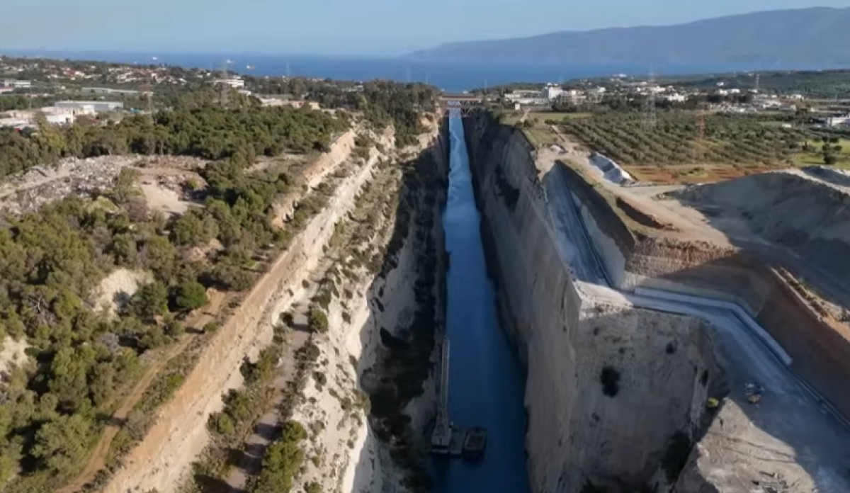 Διώρυγα Κορίνθου: Κλειστή ξανά λόγω εργασιών αποκατάστασης