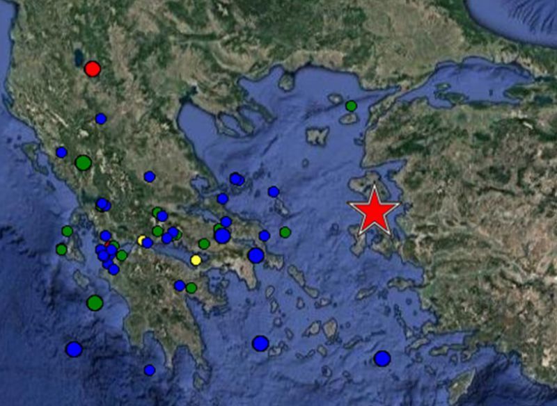 Ισχυρός σεισμός 6 ρίχτερ μεταξύ Χίου και Λέσβου-Ανάστατοι οι κάτοικοι