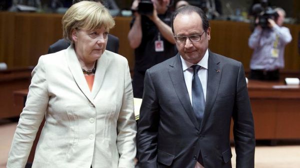 Συνάντηση Μέρκελ-Ολάντ πριν την Ευρωπαϊκή Σύνοδο