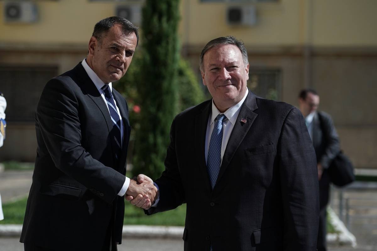 Η ενίσχυση της διμερούς στρατηγικής συνεργασίας στη συνάντηση Πομπέο-Παναγιωτόπουλου