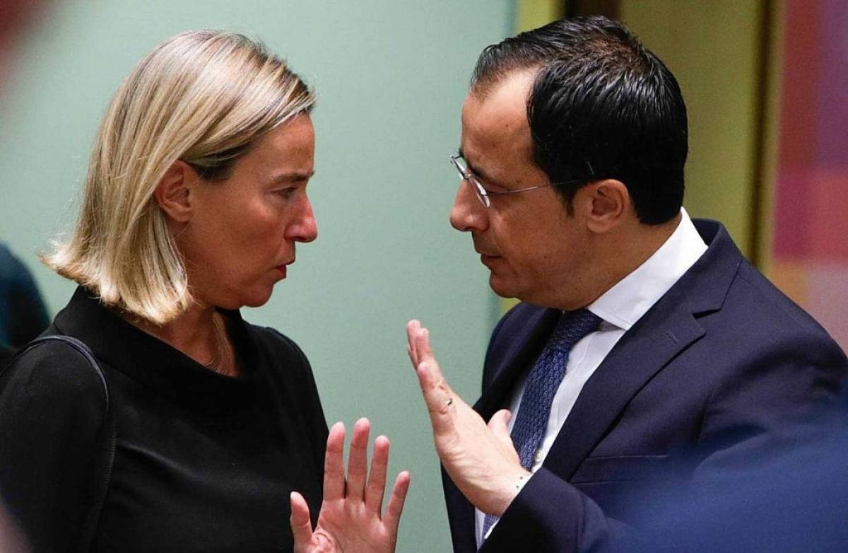 Στο μικροσκόπιο Μογκερίνι- Χριστοδουλίδη η λήψη μέτρων κατά της Τουρκίας