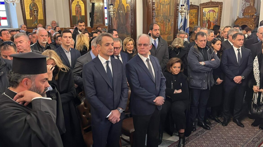 Κηδεύτηκε ο βουλευτής της ΝΔ Μανούσος Βολουδάκης-Ο επικήδειος του πρωθυπουργού