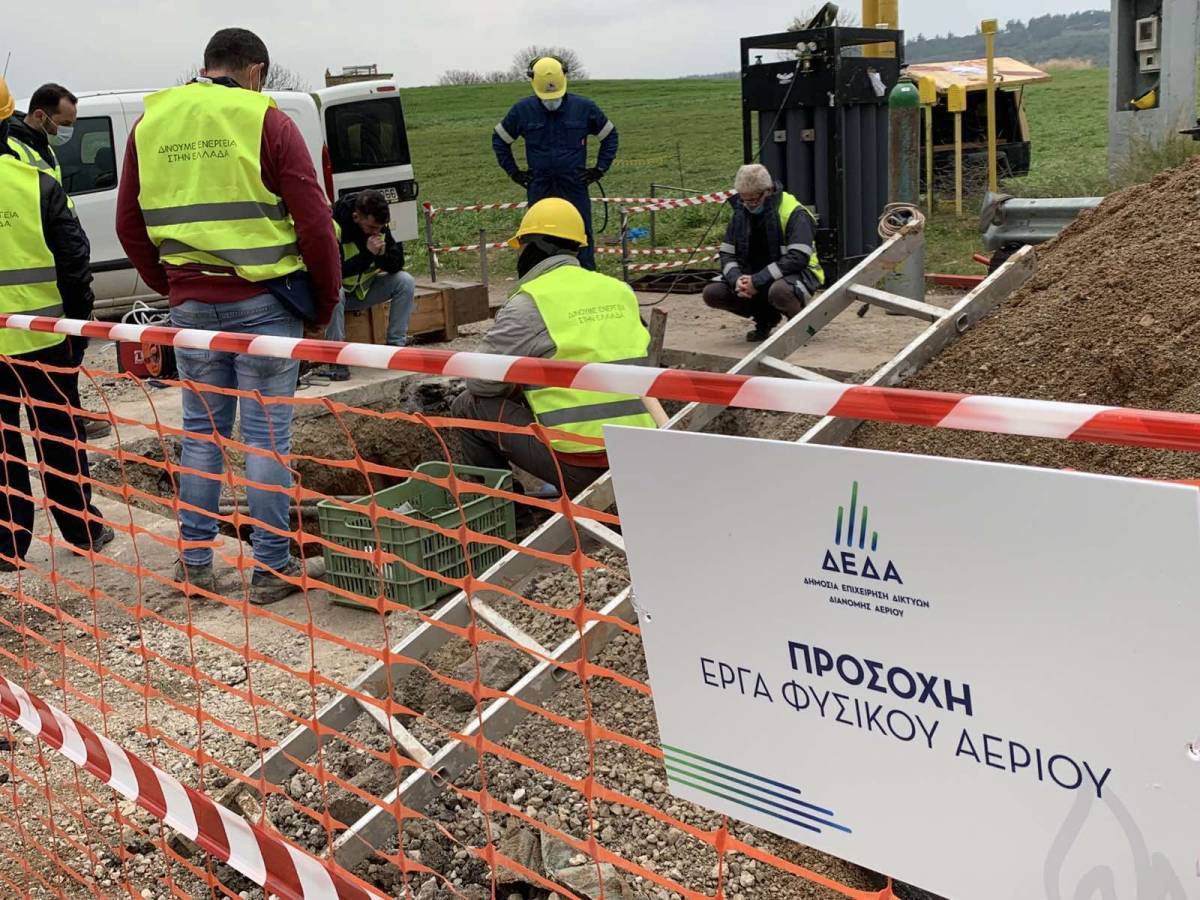 ΔΕΔΑ: Το φυσικό αέριο έφτασε στη Θήβα