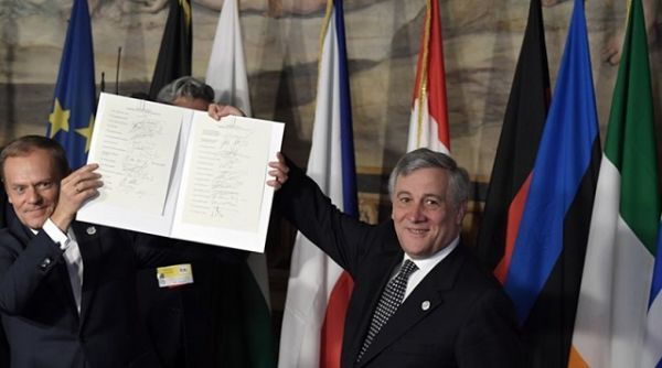 Επετειακή Σύνοδος της ΕΕ:Οι «27» υπέγραψαν τη Διακήρυξη της Ρώμης