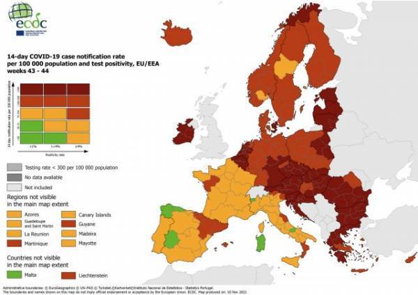 ECDC:Η Ελλάδα στο Top-10 της ΕΕ με το μεγαλύτερο πρόβλημα