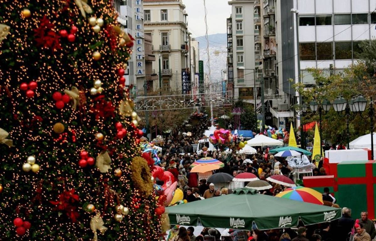Τα ωράρια των καταστημάτων την εβδομάδα των Χριστουγέννων