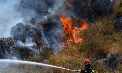 Πυρκαγιά στο Άλσος Βεΐκου