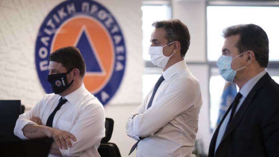 Μητσοτάκης για πυρκαγιές: Πρώτο μέλημα η προστασία της ανθρώπινης ζωής