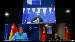 Τι είπε ο Ερντογάν σε Μέρκελ-Μισέλ για τα ελληνοτουρκικά