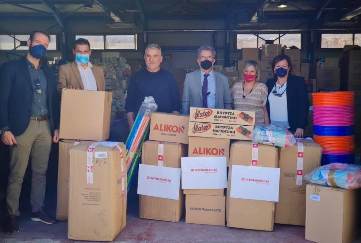 INTERAMERICAN: Υπνόσακοι για τους σεισμόπληκτους κατοίκους του Αρκαλοχωρίου στην Κρήτη
