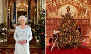 Η βασίλισσα Ελισάβετ διακόσμησε και επίσημα το κάστρο του Windsor για τα Χριστούγεννα