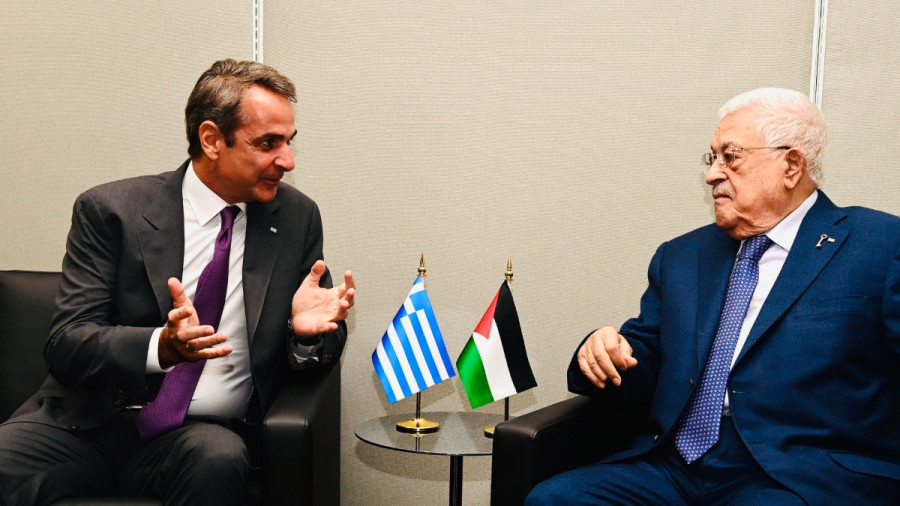 Μητσοτάκης από Ραμάλα: Η λύση δύο κρατών είναι ο δρόμος για ειρήνη στη Μέση Ανατολή