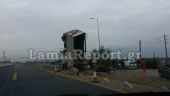Αθηνών-Λαμίας: Ανατροπή νταλίκας με εύφλεκτο υγρό