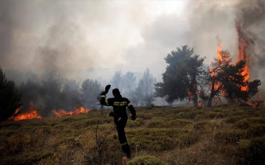 Συνεχίζεται η μάχη με τις φλόγες στην Ηλεία