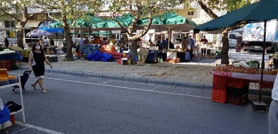 Αναστολή λειτουργίας λαϊκης στην Κοζάνη λόγω μη τήρησης μέτρων
