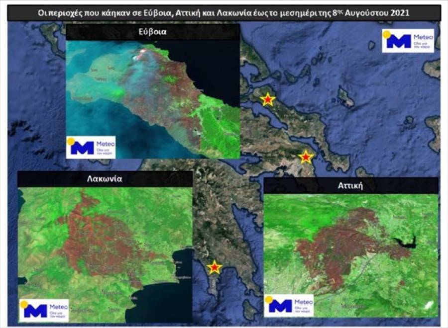 Φωτιές: Πάνω από 650.000 στρέμματα καμένα στην Ελλάδα