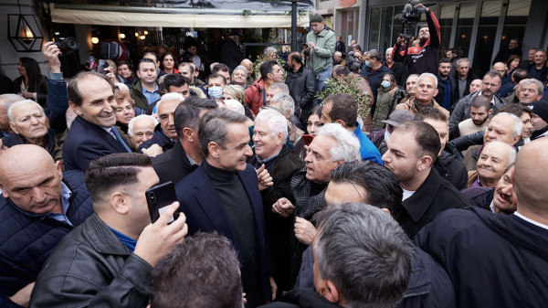 Στο Ηράκλειο ο Κυριάκος Μητσοτάκης- Επίσκεψη σε εργοτάξια του ΒΟΑΚ