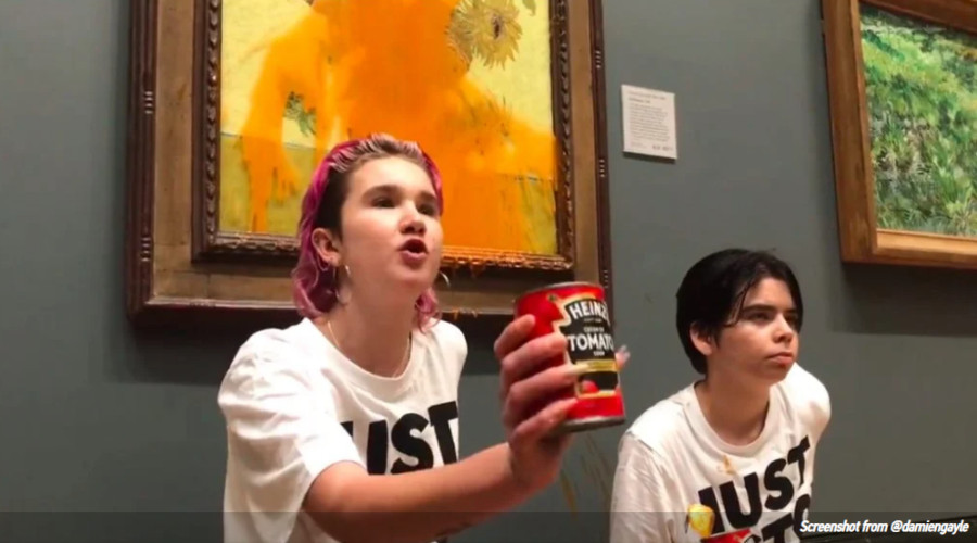 Μέλος του Just Stop Oil εξηγεί σε viral βίντεο γιατί επιτέθηκαν στον πίνακα του Βαν Γκογκ