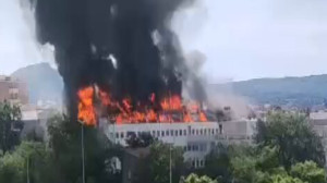 Ιταλία: Πυρκαγιά στο πανεπιστήμιο του Βιτέρμπο – Κατέρρευσε τμήμα της σχολής