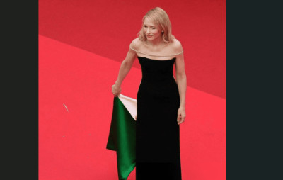 Κάννες: Η Κέιτ Μπλάνσετ φόρεσε τα χρώματα της Παλαιστίνης στο κόκκινο χαλί