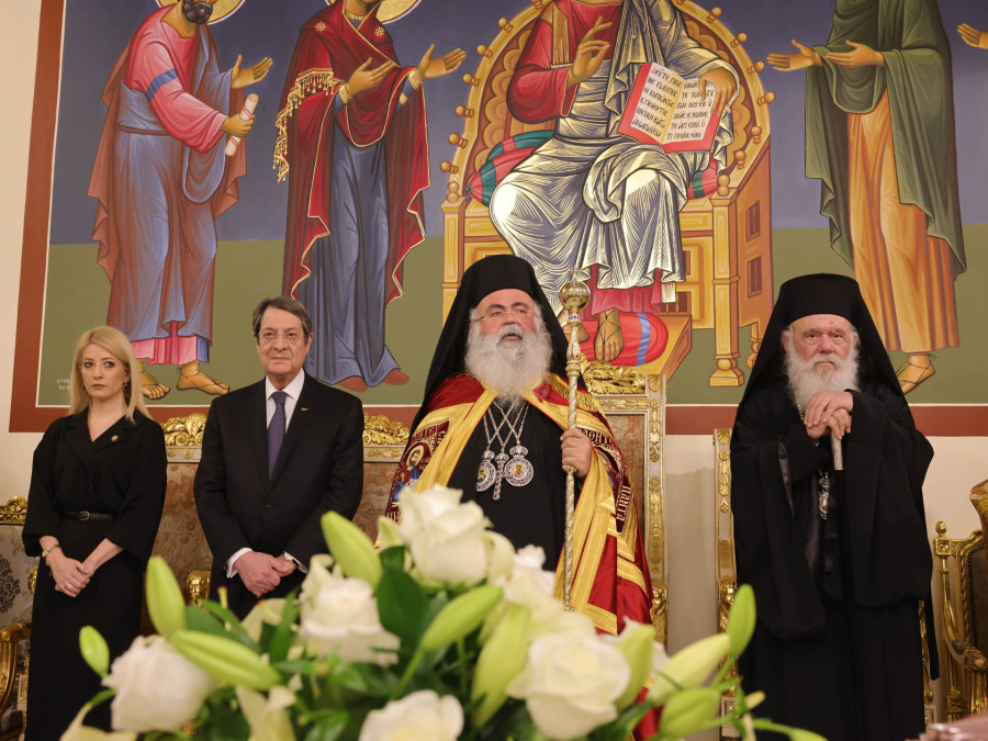 Κύπρος: Ενθρονίστηκε ο νέος Αρχιεπίσκοπος Γεώργιος