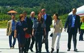 Έφτασε στη Λέσβο η βασίλισσα Ράνια της Ιορδανίας