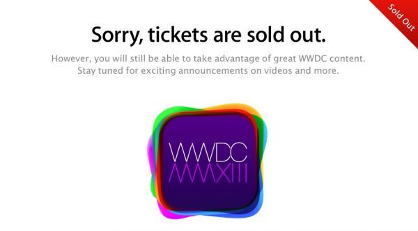 Τα εισιτήρια του συνεδρίου της Apple WWDC 2013 εξαφανίστηκαν μέσα σε 2 λεπτά!