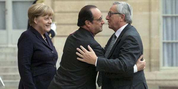 Μέρκελ, Ολάντ, Γιούνκερ στο Βερολίνο και ο Ρέντσι... χώρια