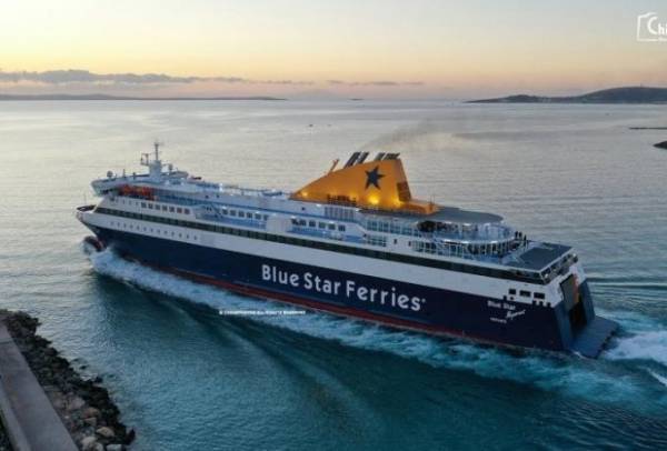 Έφυγε από τη Λήμνο το Blue Star Mykonos