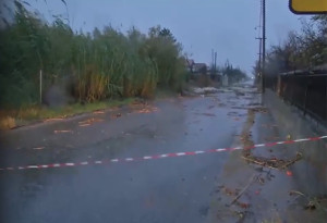 Χαλκιδική: Νεκρός οδηγός που προσπάθησε να αποφύγει κατολίσθηση λόγω Bora