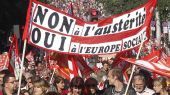 Μαζικές πορείες κατά της λιτότητας στη Γαλλία