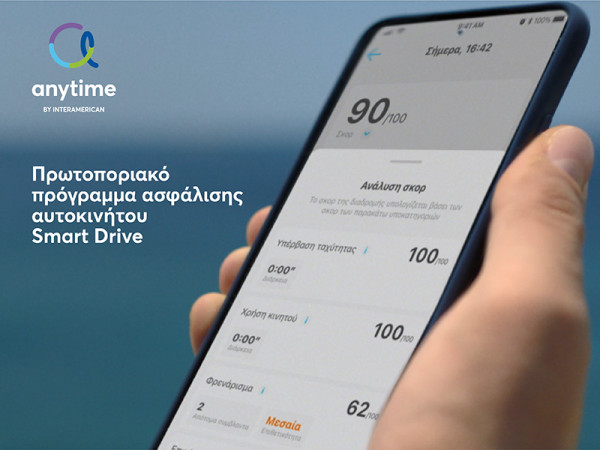Anytime: Tηλεοπτική διαφήμιση για το πρόγραμμα ασφάλισης αυτοκινήτου Smart Drive