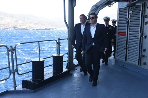 Στη φρεγάτα «Αδρίας» ο Πρωθυπουργός