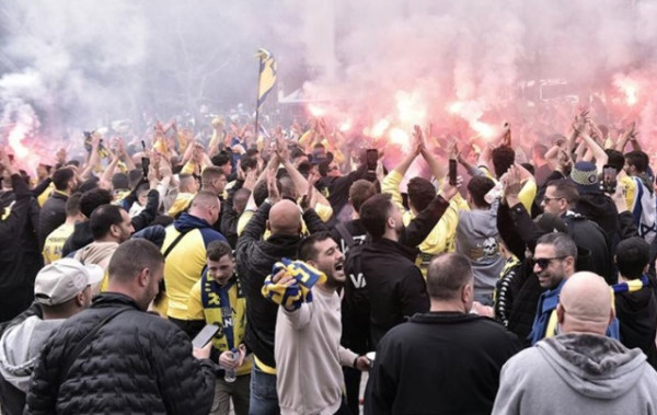 Επεισόδιο με οπαδούς της Μακάμπι στο Σύνταγμα- Ένας τραυματίας