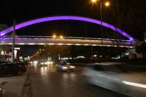 Παραδόθηκε η νέα πεζογέφυρα επί της Μεσογείων στην Αγία Παρασκευή