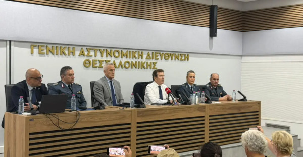 Χρυσοχοΐδης από Θεσσαλονίκη: Ισχυρή αστυνομία, ισχυρό κράτος δικαίου – Καμία ανοχή στις εγκληματικές οργανώσεις