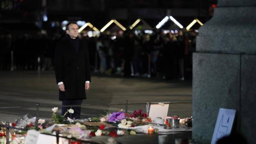Στρασβούργο: Τα θύματα της επίθεσης τίμησε ο Μακρόν
