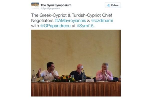 Συνάντηση των διαπραγματευτών για το Κυπριακό στο Συμπόσιο Σύμης